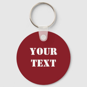 Porte-clés Modèle de texte Raglan Red