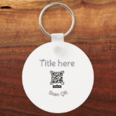Porte-clés Modèle d'événement commercial avec scan de code Q (Recto)