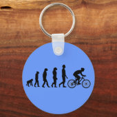 Porte-clés Modèle d'évolution humaine du cyclisme moderne (Recto)