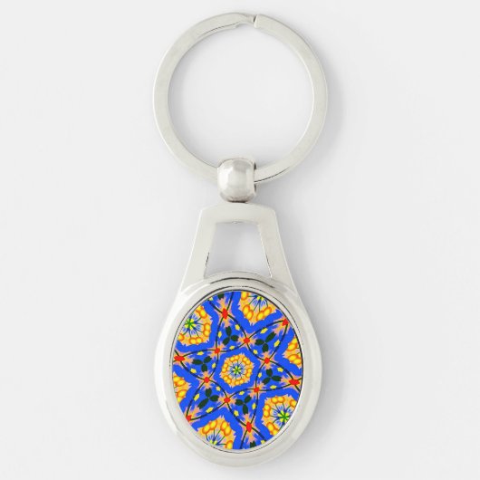 Porte-clés Modèle floral esthétique (Devant)