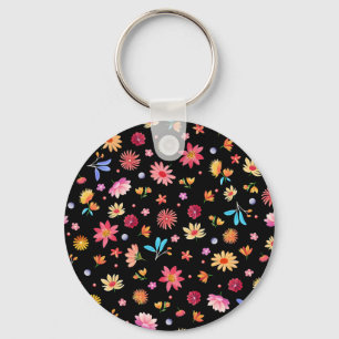 Porte-clés Modèle floral lunaire