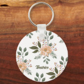 Porte-clés Modèle floral - Porte - clé personnalisé (Recto)