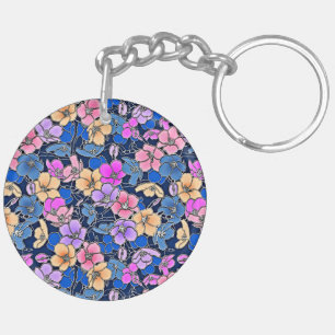Porte-clés Modèle floral stylistique 46