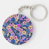 Porte-clés Modèle floral stylistique 46 (Dos)