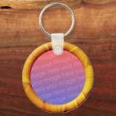 Porte-clés Modèle Pétale (bordure 3d de cadre d'effet) (Recto)