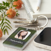 Porte-clés Modèle photo californien tartan plaid (Devant droit)