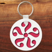 Porte-clés Modèle point d'interrogation pattern question mark (Recto)