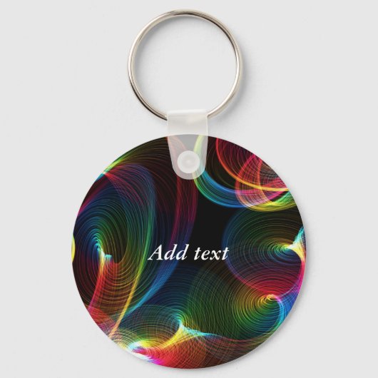 Porte-clés modèle porte - clé Abstrait Swirls. (Recto)