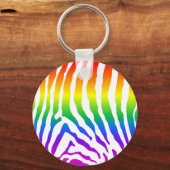 Porte-clés Modèle Rainbow Zebra (Recto)