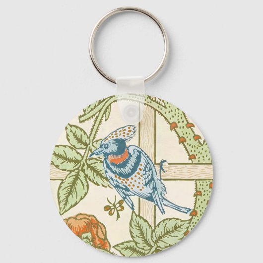 Porte-clés Modèle sans couture de treillis de William Morris (Recto)