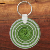 Porte-clés Modèle spiralé vert-blanc (Recto)
