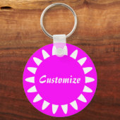 Porte-clés Modèle Sun Ray - 3 - Magenta - 1 (Recto)