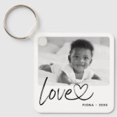 Porte-clés Modern 2 Photo Love (Recto)