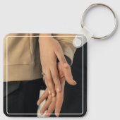 Porte-clés Modern Best Friends Forever Photo Collage | Bestie (Dos)