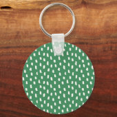 Porte-clés Modern Brush Strokes Leafy Green Monogram S (Verso)