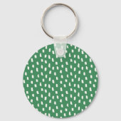 Porte-clés Modern Brush Strokes Leafy Green Monogram S (Verso)