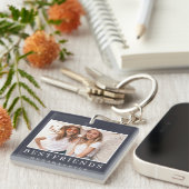 Porte-clés Modern Chic Best Friends BFF Photo (Devant Droit)