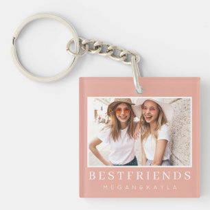 Porte-clés Modern Chic Best Friends BFF Photo