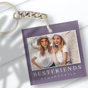 Porte-clés Modern Chic Best Friends BFF Photo