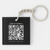 Porte-clés Modern Custom Logo QR Code Business Promotional (Dos)