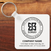 Porte-clés Modern Custom Logo QR Code Business Promotional (Recto)