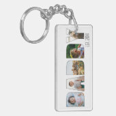 Porte-clés Modern Daddy 5 Fête des pères photo Typographie (Devant gauche)