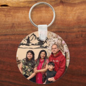 Porte-clés Modern elegant multi photo family stylish  (Verso)