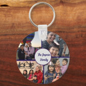 Porte-clés Modern elegant multi photo family stylish  (Recto)