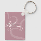 Porte-clés Modern Minimal Chic Music Player Photo Galentines (Verso)