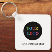 Porte-clés Modern Minimalist Custom Business Logo (Recto)