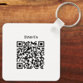 Porte-clés Modern Minimalist Custom Business Logo (Verso)