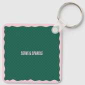 Porte-clés Modern Pickleball & Prosecco Bachelorette Weekend (Dos)