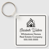 Porte-clés Modern Real Estate Company Customized Realtor (Recto)