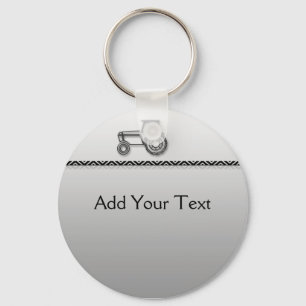 Porte-clés Modern Steel Tractor Keychain