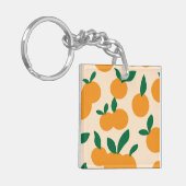 Porte-clés Modern Stylish Citrus Fruit Oranges Pattern (Devant gauche)