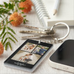 Porte-clés Moderne 3 Galerie de photos Porte - clé<br><div class="desc">Design simple et chic de 3 galeries photo.</div>
