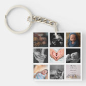 Porte-clés Moderne 8 - photo Collage Cadres noirs (Devant)