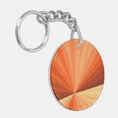 Porte-clés Moderne Abstrait Orange Rouge Vanille Graphique Fr (Devant gauche)