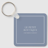 Porte-clés Moderne Bleu QR Code Entreprise Promotion (Recto)
