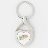 Porte-clés Moderne Boho Floral (Devant)