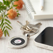 Porte-clés Moderne Business Personnalisable Ajouter un logo N (Côté )