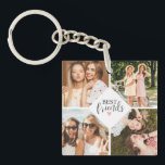 Porte-clés Moderne Chic Meilleur Ami BFF Photo<br><div class="desc">Un meilleur porte - clé photo d'amis avec une chambre pour 8 photos. Personnalisez-le avec des photos de vos moments de plaisir ensemble. Conçu pour vous par Blackberry Boulevard.</div>