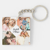 Porte-clés Moderne Chic Meilleur Ami BFF Photo (Dos)