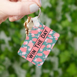 Porte-clés Moderne Cute Motif coloré<br><div class="desc">Obtenez un peu de motivation avec ce porte - clé de devis inspirant. "Win The Day" sur le devant et "You Got This" sur le dos en vintage noir police moderne qui a un peu de la vibe Gatsby. Mais vous pouvez aussi changer le texte pour un rappel rapide différent...</div>