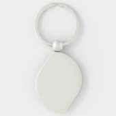 Porte-clés Moderne et élégant Monogramme Bleu Coiffeur blanc (Verso)
