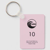 Porte-clés moderne étiquette de salle d'affaires d (Recto)