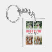 Porte-clés Moderne Meilleur jamais Bonus Maman | Collage de p (Devant gauche)