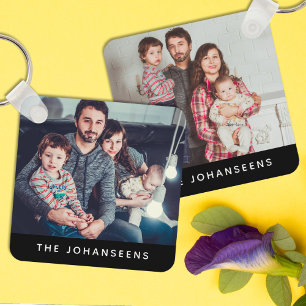 Porte-clés Moderne modèle simple de souvenir photo de famille