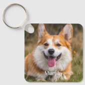 Porte-clés Moderne Personnalisé 2 Photo Animaux de compagnie  (Recto)