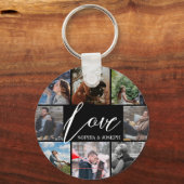 Porte-clés Moderne personnalisé Aimer photo collage Saint-Val (Recto)